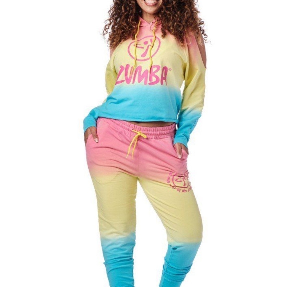 2 Pc. BUNDLE!Zumba Dreamers Sweats set Ombré XL. New in original packaging